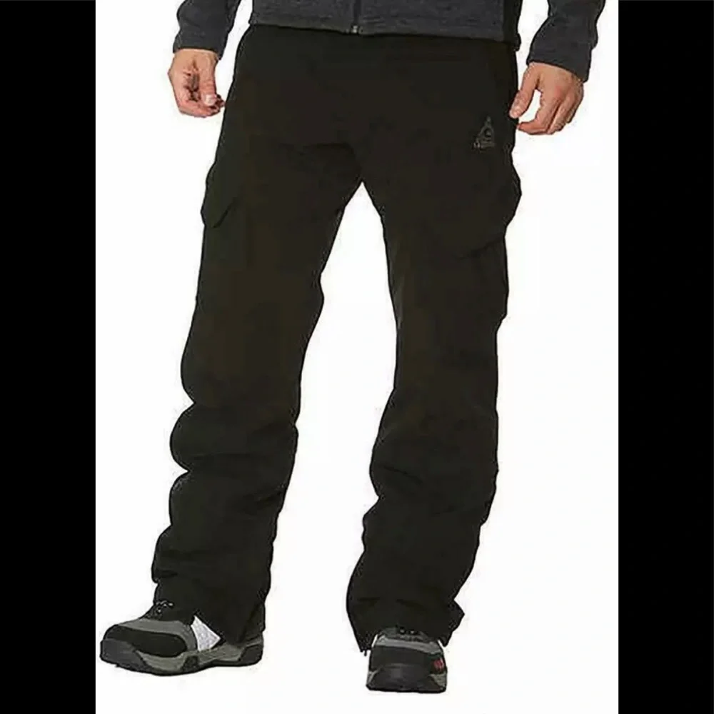 NEW Gerry Men’s Water Resistant Fleece Lined 4-Way Stretch Snow Pants Sz L Large